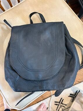Sanctuary Black Leather Backpack Purse